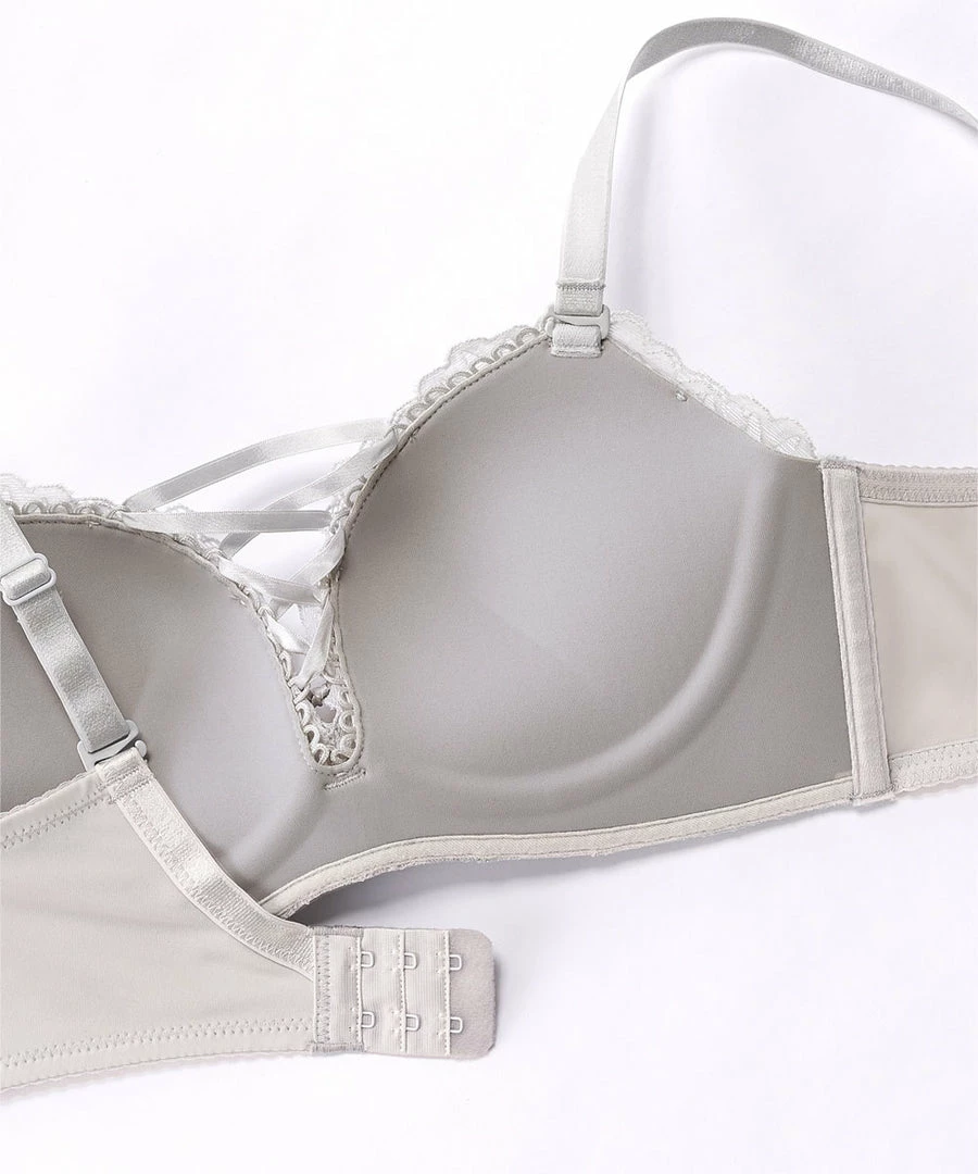 Aimerfeel BRAS Wireless Maximum Boost Bra CHOMORI BRA(R) Soft With Lace-up