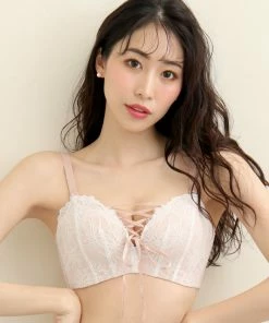 Aimerfeel BRAS Wireless Maximum Boost Bra CHOMORI BRA(R) Soft With Lace-up