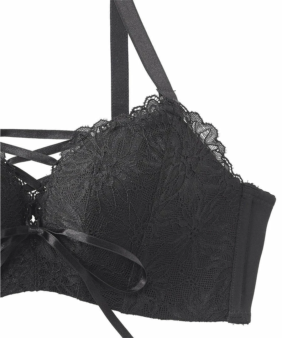 Aimerfeel BRAS Wireless Maximum Boost Bra CHOMORI BRA(R) Soft With Lace-up