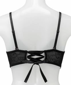 Aimerfeel BRAS Back Ribbon Lace Up Wireless Maximum Boost Bra CHOMORI BRA(R)