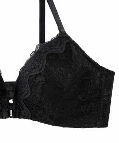 Aimerfeel BRAS Back Ribbon Lace Up Wireless Maximum Boost Bra CHOMORI BRA(R)