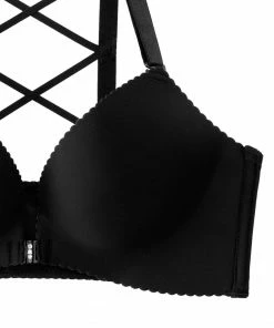 Aimerfeel Sexy Back Lace Up Wireless Maximum Boost Bra CHOMORI BRA(R)