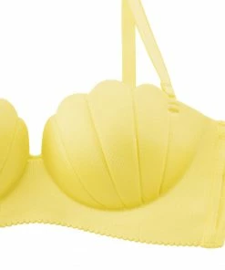 Aimerfeel BRAS Wireless Strapless Maximum Boost Bra CHOMORI BRA(R) Demi Bra In Shellwork