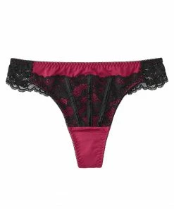 Aimerfeel Blocking Lace Thong Panty