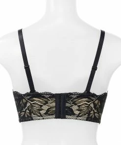 Aimerfeel BRAS Strapless Maximum Boost Bra CHOMORI BRA(R) Demi Bra With Flower Lace