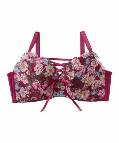 Aimerfeel BRAS Blume Wireless Maximum Boost Bra CHOMORI BRA(R) Soft With Lace-up