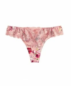 Aimerfeel Princess Thong Panty Flower Print