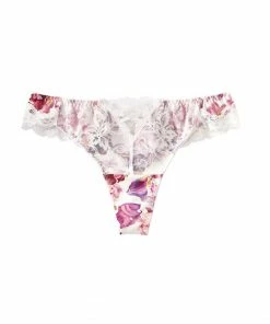 Aimerfeel Princess Thong Panty Flower Print