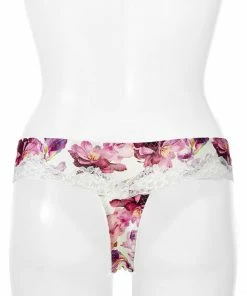 Aimerfeel Princess Thong Panty Flower Print