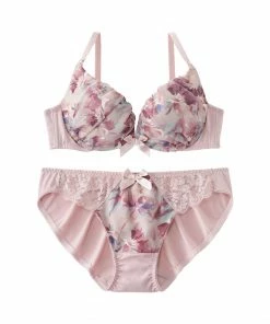 Aimerfeel BRAS Swaying Flower Petals Bra & Panty