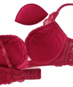 Aimerfeel Aria Lace Bra & Panty With Side Support BRAS