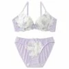Aimerfeel BRAS Mimosa Flower Lacy Bra & Panty With Side Support