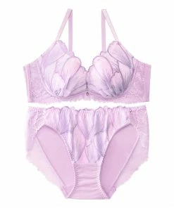Aimerfeel "Flower Petal" Lacy Bra & Panty With Side Support BRAS