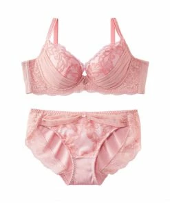 Aimerfeel Lace Jewelry Bra & Panty With Side Support BRAS