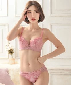 Aimerfeel Lace Jewelry Bra & Panty With Side Support BRAS