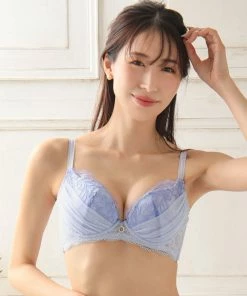 Aimerfeel Lace Jewelry Bra & Panty With Side Support BRAS