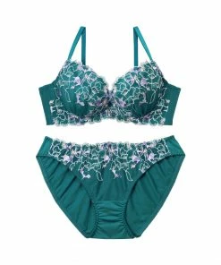 Aimerfeel BRAS Bright Lace Bra & Panty With Side Support