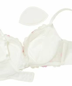 Aimerfeel BRAS Bright Lace Bra & Panty With Side Support