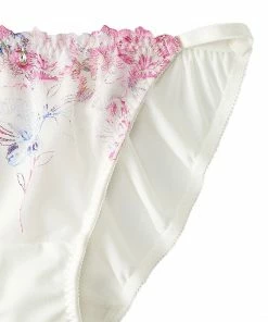 Aimerfeel Embroidered Floral Lace Bra & Panty With Side Support