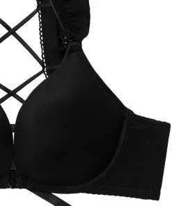 Aimerfeel BRAS Frill Lace-up Bra & Panty