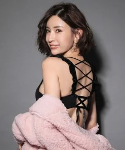 Aimerfeel BRAS Frill Lace-up Bra & Panty