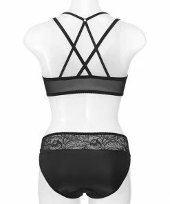 Aimerfeel Criss-cross Open Back Bra & Panty BRAS