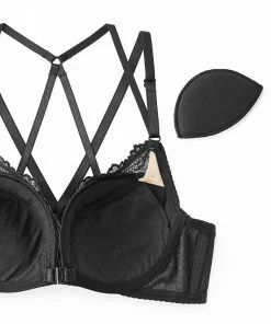 Aimerfeel Criss-cross Open Back Bra & Panty BRAS