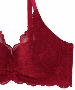 Aimerfeel BRAS Side Slimming Lace Push-Up Bra (D85, E85)