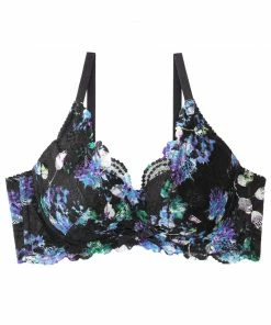 Aimerfeel Flower Lace Side Slimming Lacy Push-Up Bra BRAS