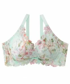 Aimerfeel Jolie Flower Lace Side Slimming Lacy Push-Up Bra (FGH Cup) BRAS