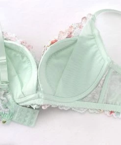 Aimerfeel Jolie Flower Lace Side Slimming Lacy Push-Up Bra (FGH Cup) BRAS