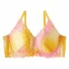 Aimerfeel Gradient Color Lace Side Slimming Lacy Push-Up Bra