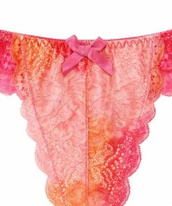Aimerfeel Gradient Color Lace Thong Panty