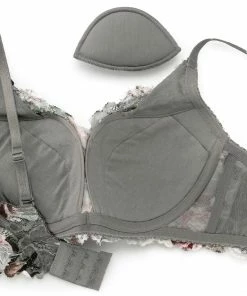 Aimerfeel BRAS Mature Flower Side Slimming Lacy Push-Up Bra