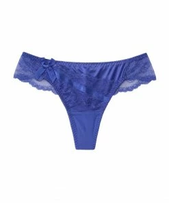 Aimerfeel Satin Lace Thong Panty PANTIES