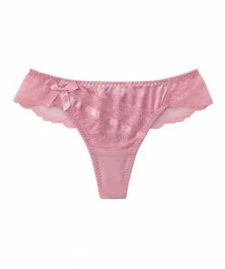 Aimerfeel Satin Lace Thong Panty PANTIES