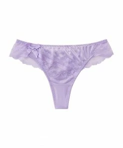 Aimerfeel Satin Lace Thong Panty PANTIES