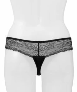 Aimerfeel Satin Lace Thong Panty PANTIES