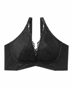 Aimerfeel Undercross Side Slimming Lace Push-Up Bra (F, G, H Cup)