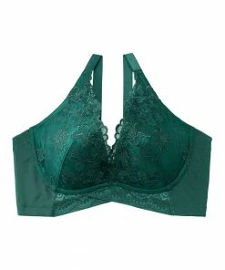 Aimerfeel Undercross Side Slimming Lace Push-Up Bra (F, G, H Cup)