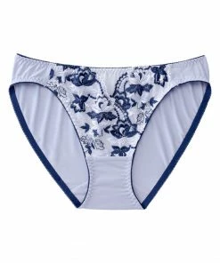 Aimerfeel Embroidery Flower Print Bikini Panty