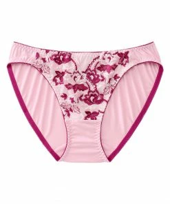 Aimerfeel Embroidery Flower Print Bikini Panty
