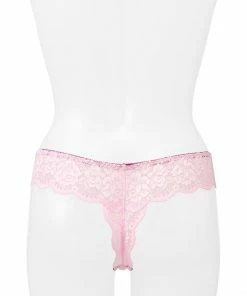 Aimerfeel Embroidery Flower Print Thong Panty PANTIES