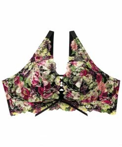 Aimerfeel Flower Lace-Up Side Support Bra BRAS