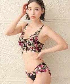 Aimerfeel Flower Lace-Up Bikini Panty