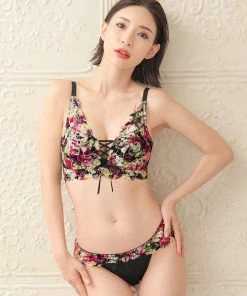 Aimerfeel Flower Lace-Up Bikini Panty