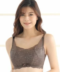 Aimerfeel Side Slimming Lace Push-Up Bra For A Greater Sense Of Stability (F, G, H Cup)