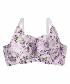 Aimerfeel Flower Side Slimming Lace Push-Up Bra For A Greater Sense Of Stability (F, G, H Cup)
