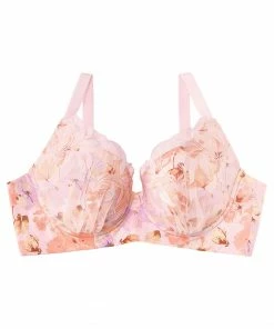BRAS "Aimerfeel RAKU BRA(R)" Flower Shower Comfort Push Up Bra (FGH Cup)