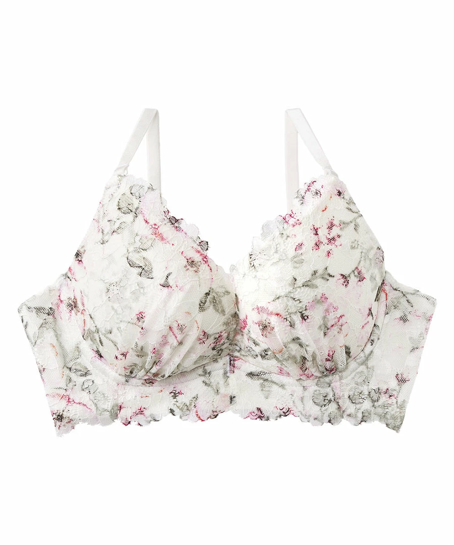 "Aimerfeel RAKU BRA(R)" Pale Flower Comfort Push Up Bra